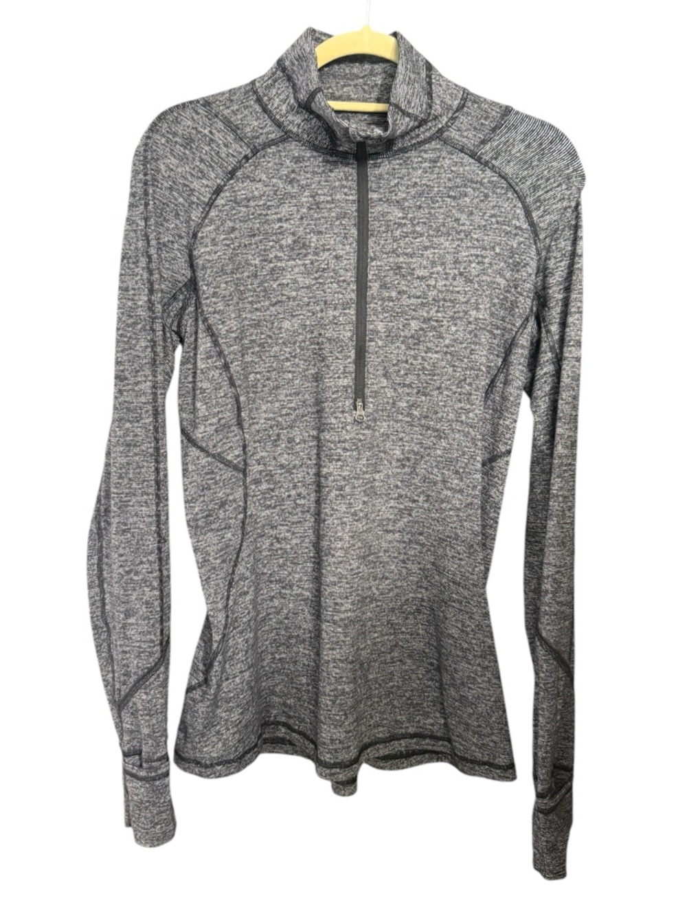 Lululemon Heather Gray Quarter-Zip Pullover